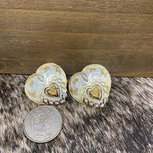 Montana Silversmith Silver & Gold Heart Earrings